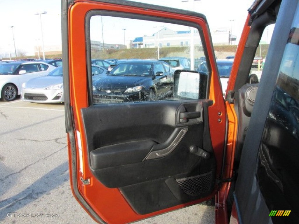 2011 Wrangler Sport S 4x4 - Mango Tango Pearl / Black photo #10