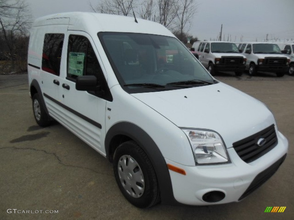 Frozen White 2013 Ford Transit Connect XLT Van Exterior Photo #77205391