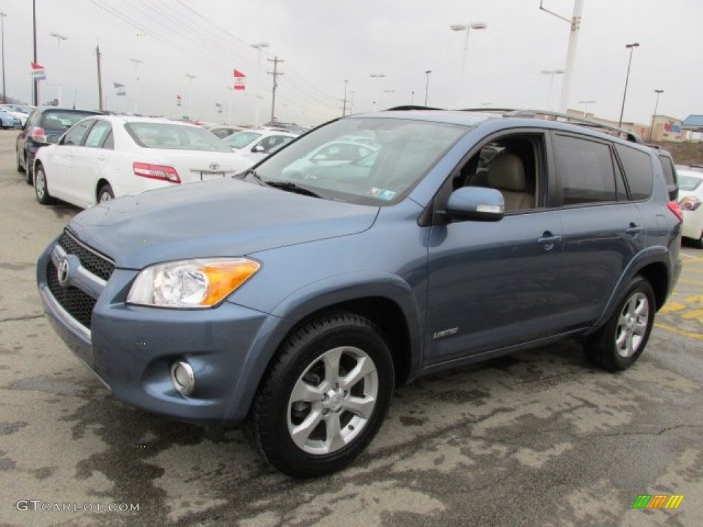 2010 RAV4 Limited 4WD - Pacific Blue Metallic / Sand Beige photo #6