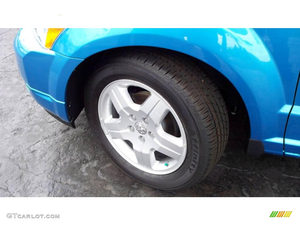 2009 Caliber SXT - Surf Blue Pearl / Dark Slate Gray/Blue photo #3