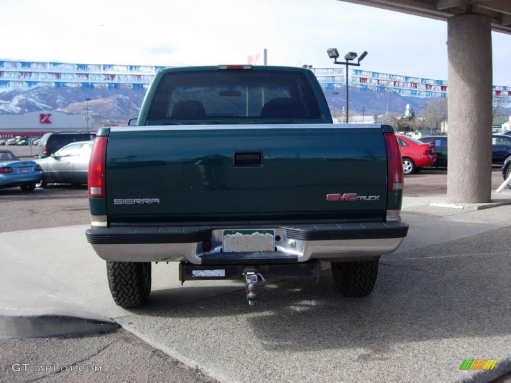 1995 Sierra 2500 SLE Extended Cab 4x4 - Forest Green Metallic / Beige photo #9