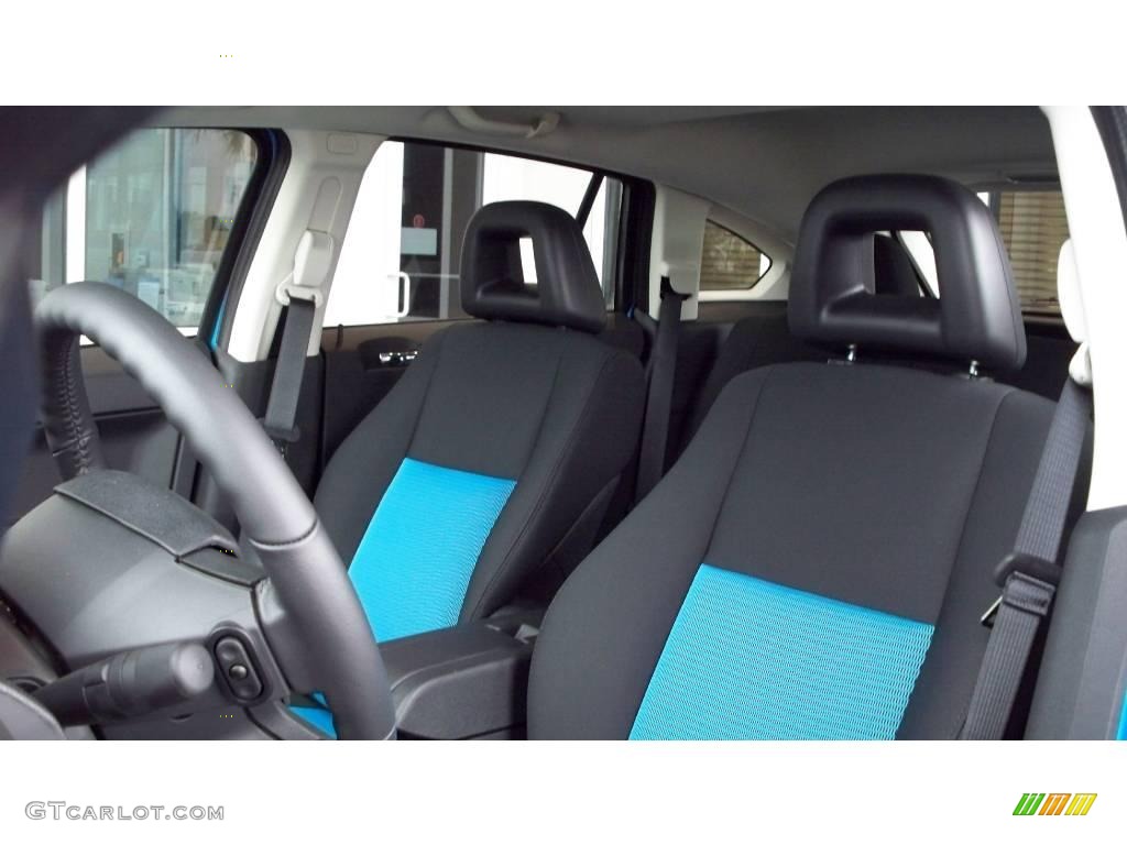 2009 Caliber SXT - Surf Blue Pearl / Dark Slate Gray/Blue photo #4