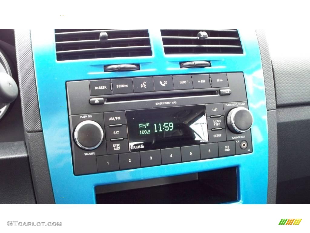 2009 Caliber SXT - Surf Blue Pearl / Dark Slate Gray/Blue photo #10