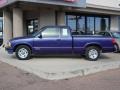 Radar Blue Metallic 1996 Chevrolet S10 LS Extended Cab Exterior