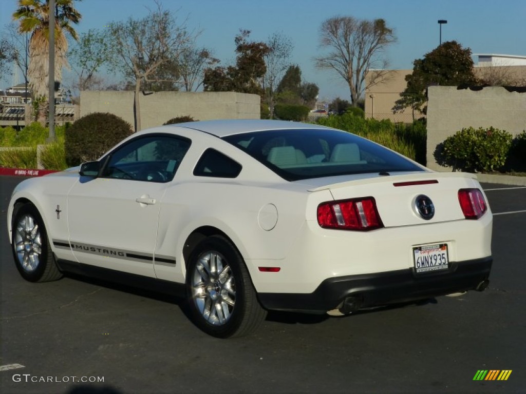 2012 Mustang V6 Premium Coupe - Performance White / Stone photo #4