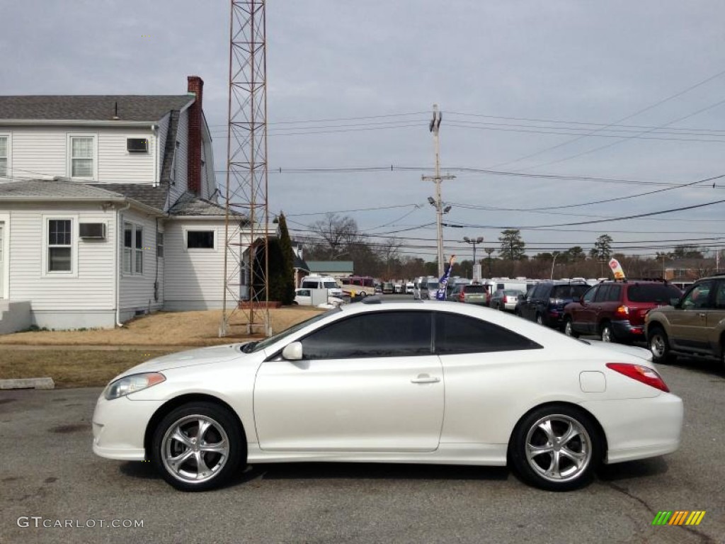 2005 Solara SE Coupe - Arctic Frost Pearl White / Dark Stone photo #4