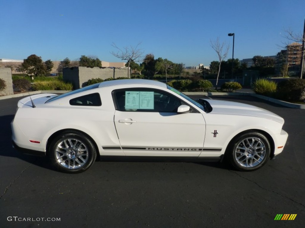 2012 Mustang V6 Premium Coupe - Performance White / Stone photo #7