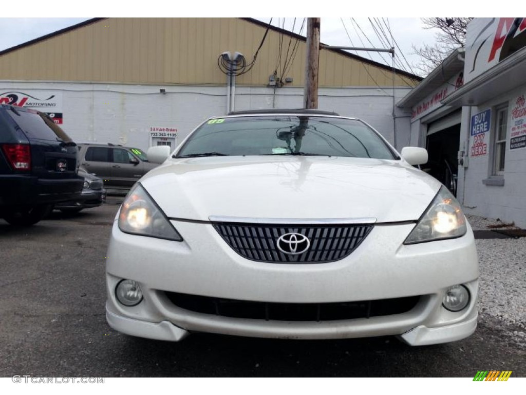 2005 Solara SE Coupe - Arctic Frost Pearl White / Dark Stone photo #9