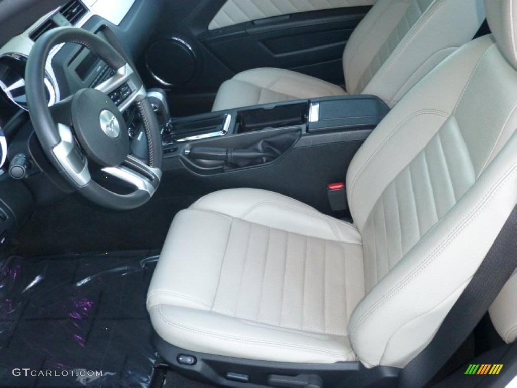 2012 Mustang V6 Premium Coupe - Performance White / Stone photo #13