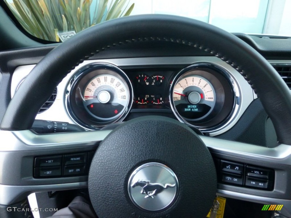 2012 Mustang V6 Premium Coupe - Performance White / Stone photo #25