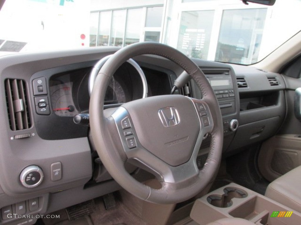 2008 Honda Ridgeline RTL Beige Dashboard Photo #77208236