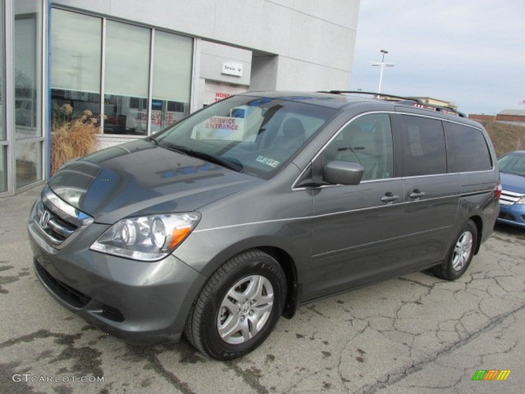 2007 Odyssey EX-L - Nimbus Gray Metallic / Gray photo #2