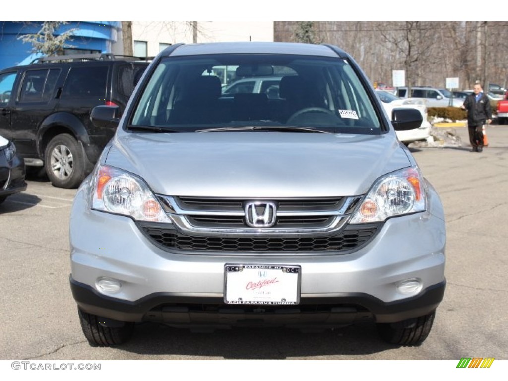 2010 CR-V LX AWD - Alabaster Silver Metallic / Black photo #2
