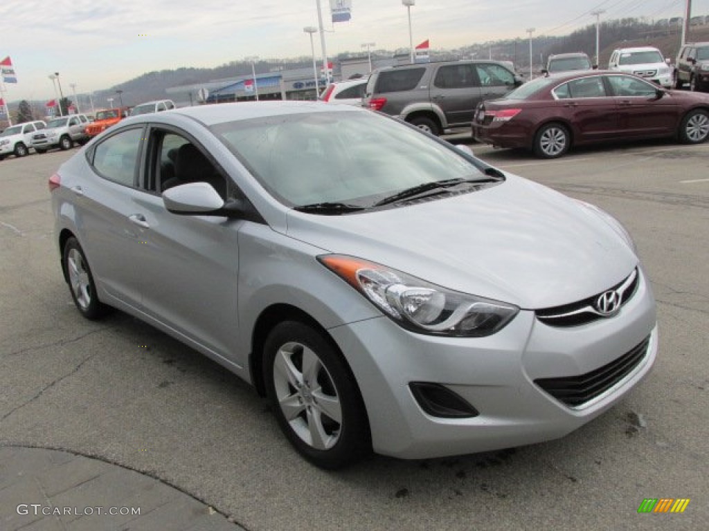 Shimmering Silver Metallic 2011 Hyundai Elantra GLS Exterior Photo #77209649