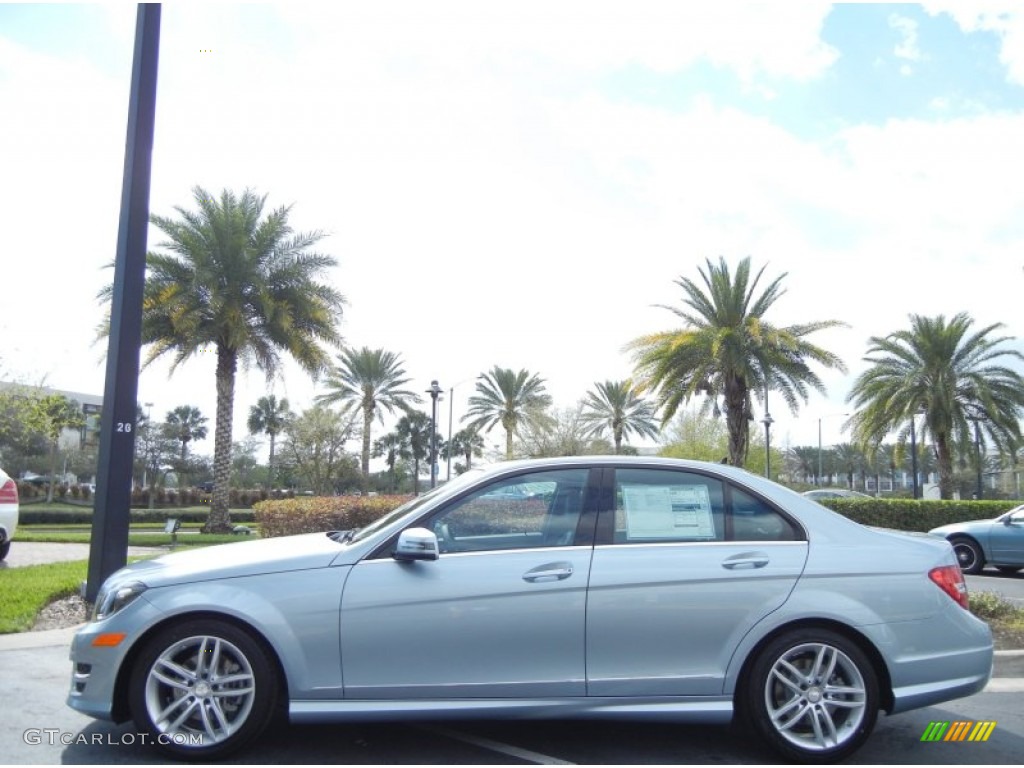 Diamond Silver Metallic 2013 Mercedes-Benz C 250 Sport Exterior Photo #77209874