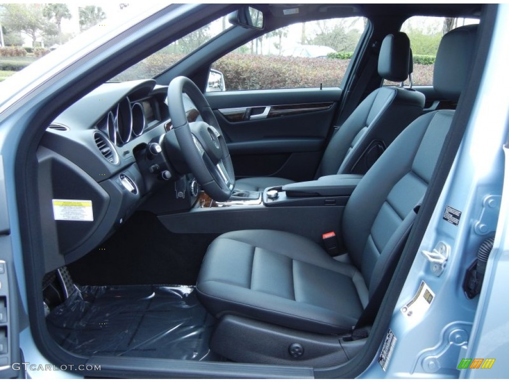 Black Interior 2013 Mercedes-Benz C 250 Sport Photo #77209943