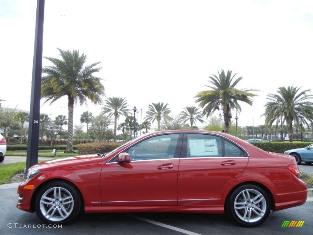 Mars Red 2013 Mercedes-Benz C 250 Sport Exterior Photo #77210192