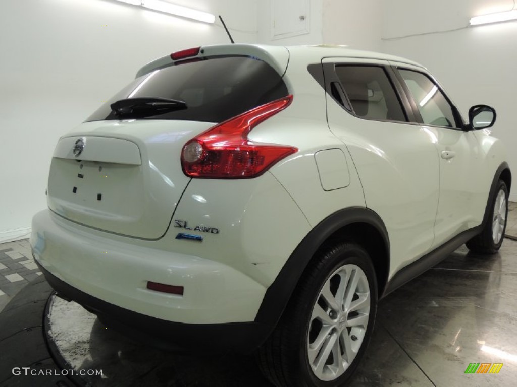 White Pearl 2012 Nissan Juke SL AWD Exterior Photo #77210242