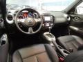 Black/Red Leather/Silver Trim 2012 Nissan Juke SL AWD Interior Color