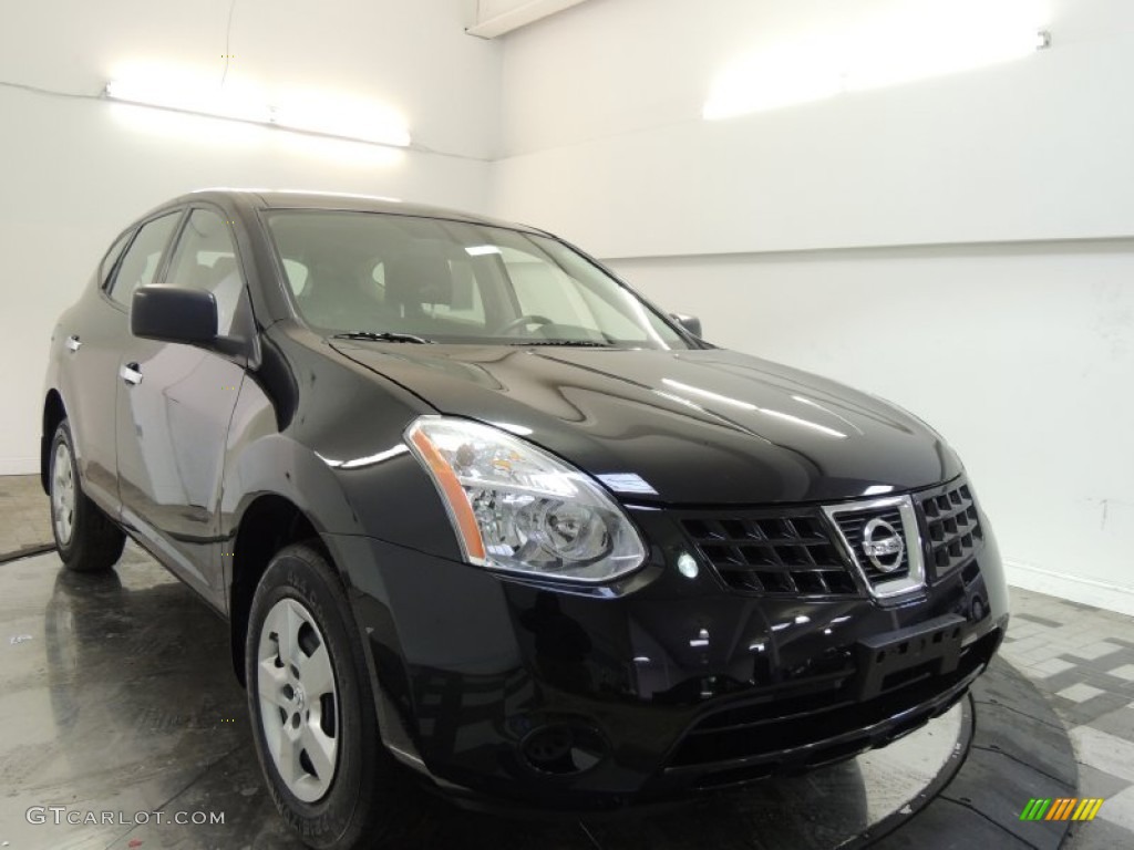 Wicked Black 2010 Nissan Rogue S AWD Exterior Photo #77211029