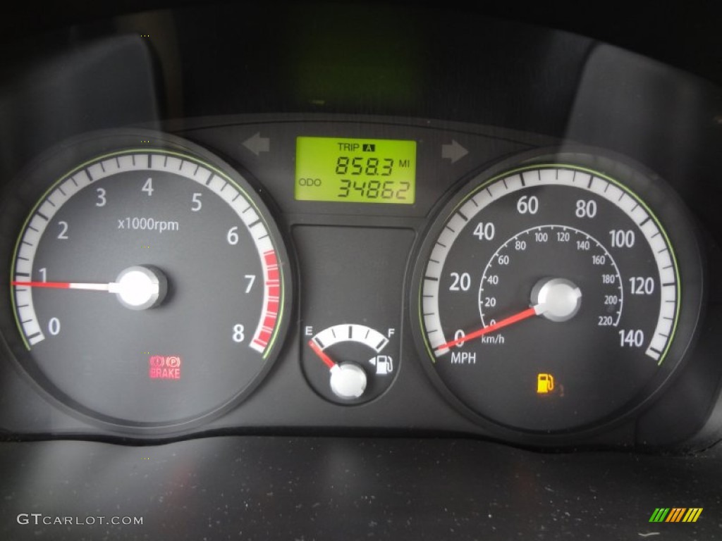 2009 Kia Rio Sedan Gauges Photo #77212310