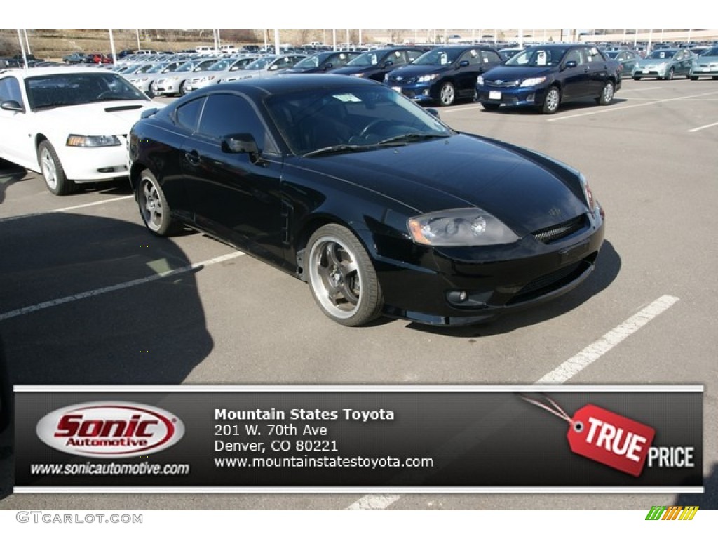 Obsidian Black Hyundai Tiburon