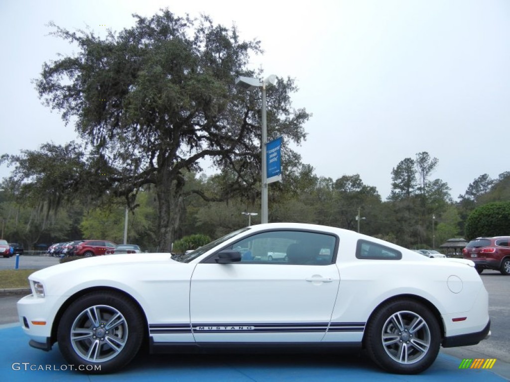 2012 Mustang V6 Premium Coupe - Performance White / Charcoal Black photo #2