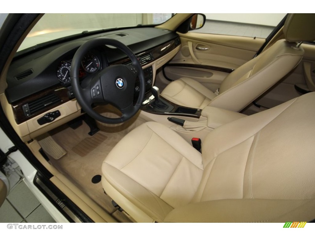 Beige Interior 2009 BMW 3 Series 328i Sedan Photo #77212570