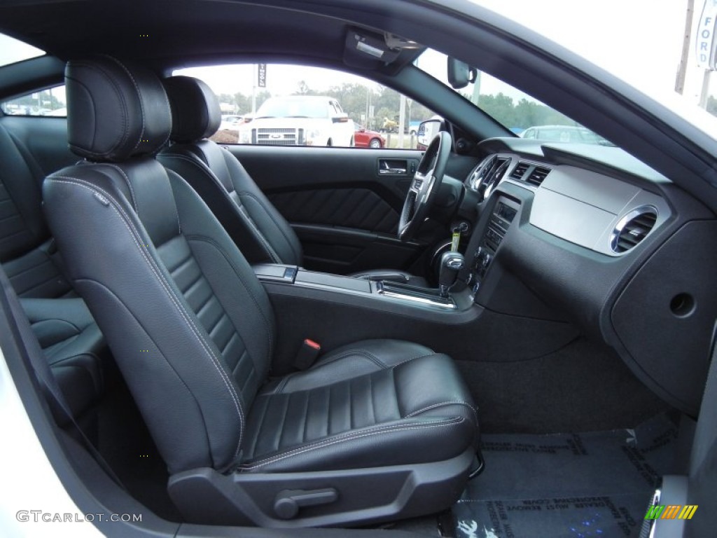 Charcoal Black Interior 2012 Ford Mustang V6 Premium Coupe Photo #77212621