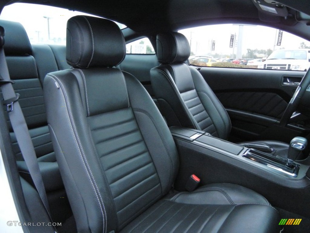 Charcoal Black Interior 2012 Ford Mustang V6 Premium Coupe Photo #77212640