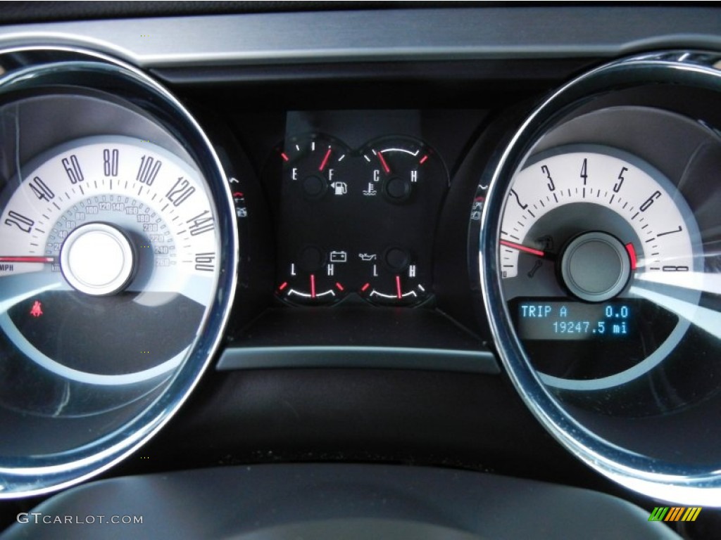 2012 Ford Mustang V6 Premium Coupe Gauges Photo #77212685