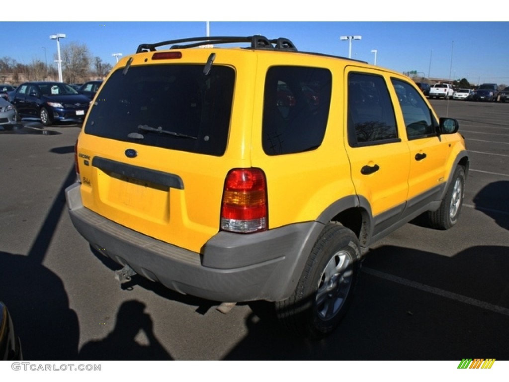 2002 Escape XLT V6 4WD - Chrome Yellow / Medium Graphite photo #2