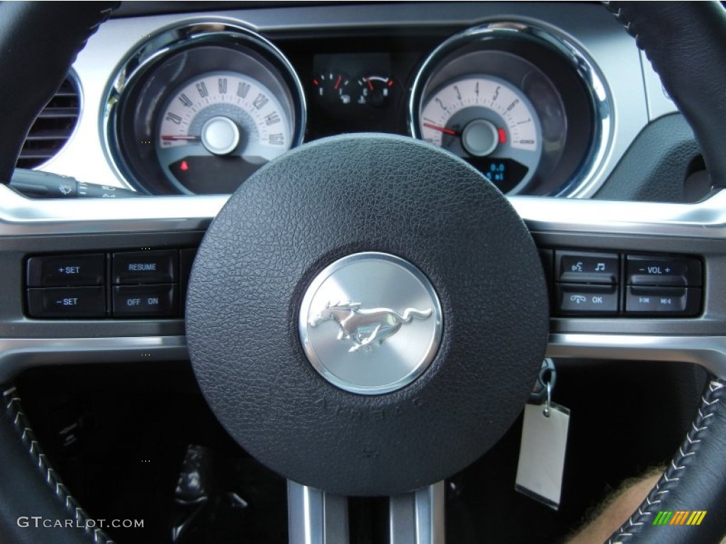 2012 Mustang V6 Premium Coupe - Performance White / Charcoal Black photo #22