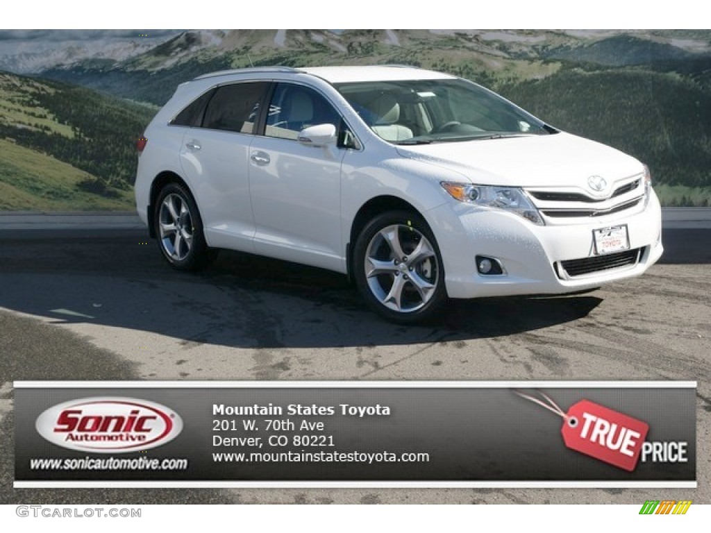 2013 Venza XLE AWD - Blizzard White Pearl / Light Gray photo #1