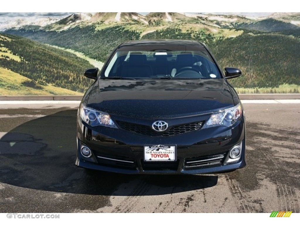 2013 Camry SE V6 - Attitude Black Metallic / Black/Ash photo #3