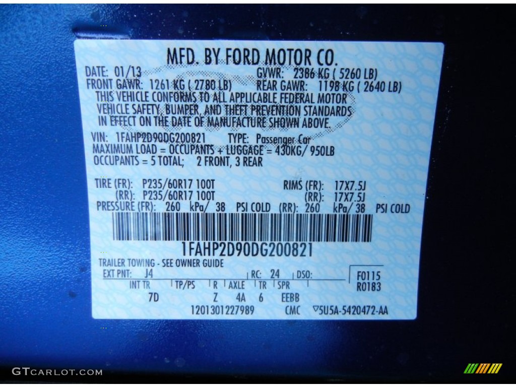 2013 Ford Taurus SE J4 Photo #77214977