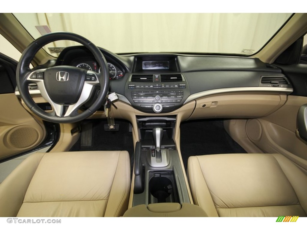 2008 Honda Accord EX-L V6 Coupe Ivory Dashboard Photo #77215139