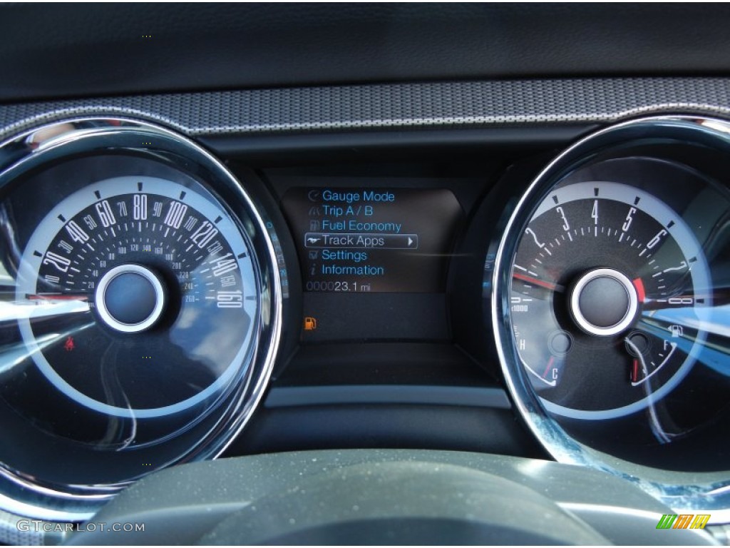 2013 Ford Mustang GT Premium Convertible Gauges Photo #77215538
