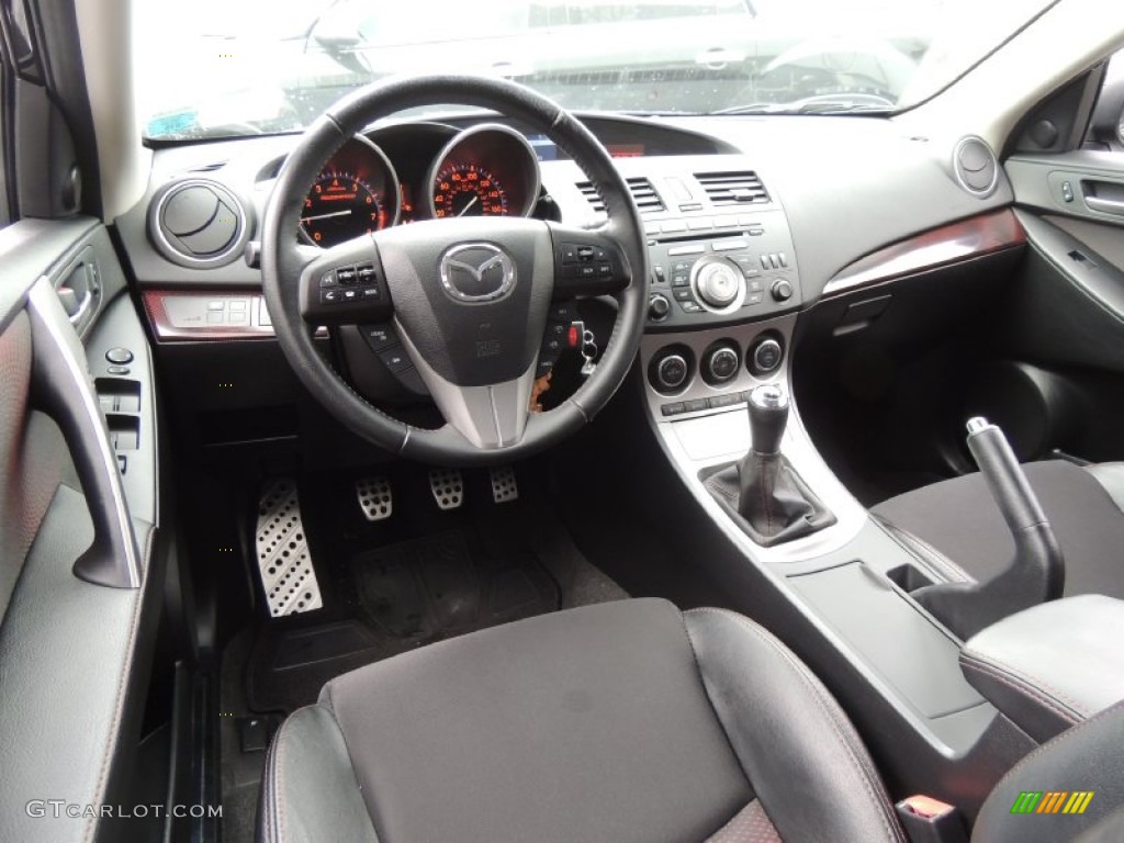 Black/Red Interior 2010 Mazda MAZDA3 MAZDASPEED3 Sport 5 Door Photo #77215718