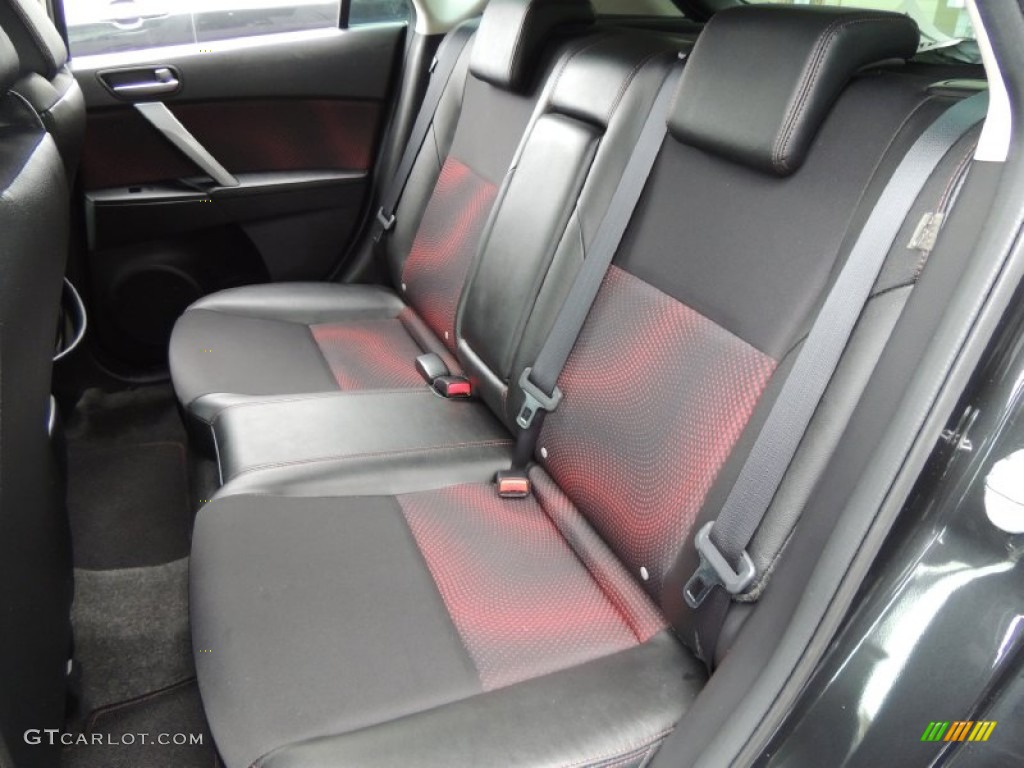 Black/Red Interior 2010 Mazda MAZDA3 MAZDASPEED3 Sport 5 Door Photo #77215778