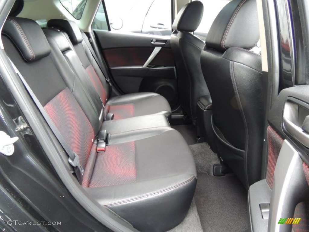 Black/Red Interior 2010 Mazda MAZDA3 MAZDASPEED3 Sport 5 Door Photo #77215809