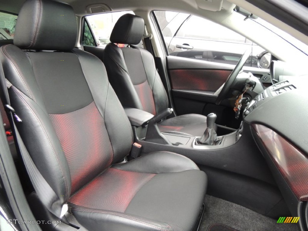 Black/Red Interior 2010 Mazda MAZDA3 MAZDASPEED3 Sport 5 Door Photo #77215859