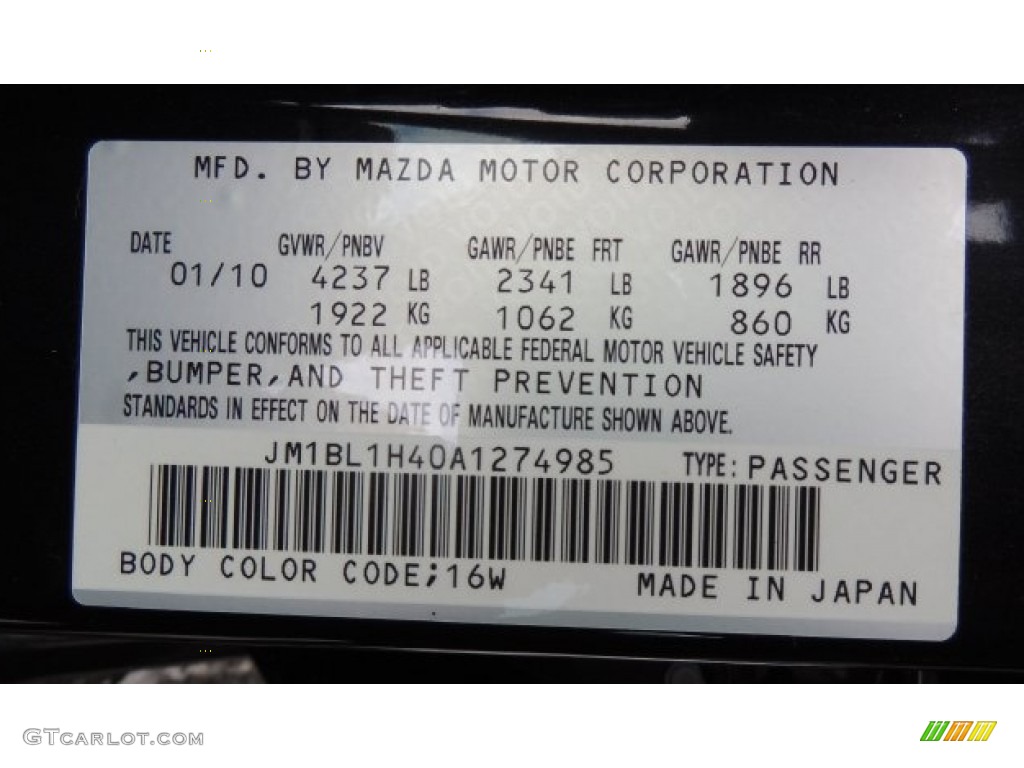 2010 Mazda MAZDA3 MAZDASPEED3 Sport 5 Door Parts Photos
