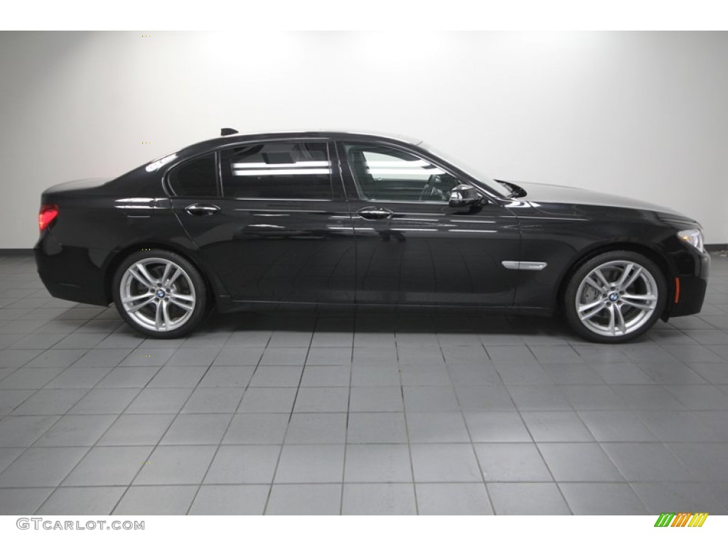 2013 7 Series 740Li Sedan - Black Sapphire Metallic / Black photo #8