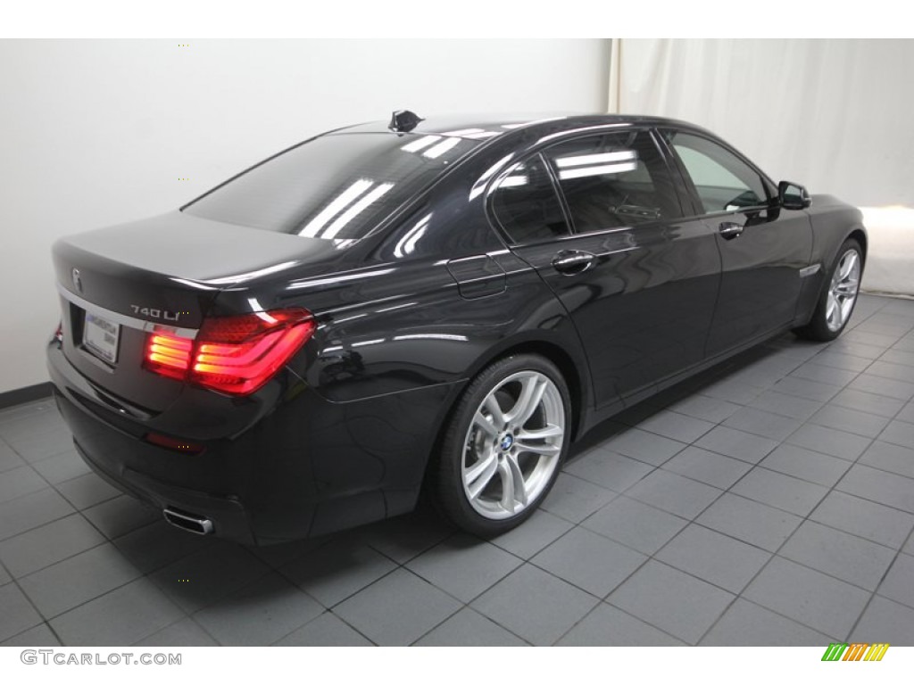 2013 7 Series 740Li Sedan - Black Sapphire Metallic / Black photo #11