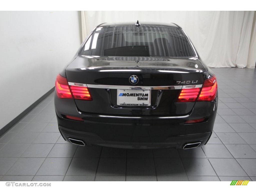 2013 7 Series 740Li Sedan - Black Sapphire Metallic / Black photo #12