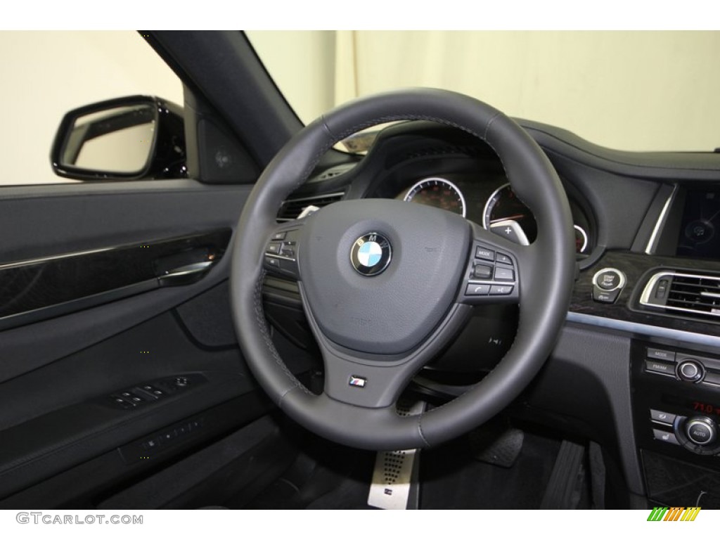 2013 7 Series 740Li Sedan - Black Sapphire Metallic / Black photo #33