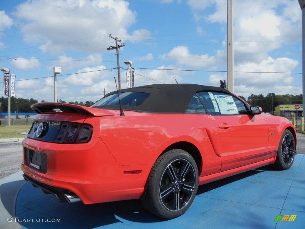 2013 Mustang GT/CS California Special Convertible - Race Red / California Special Charcoal Black/Miko-suede Inserts photo #3