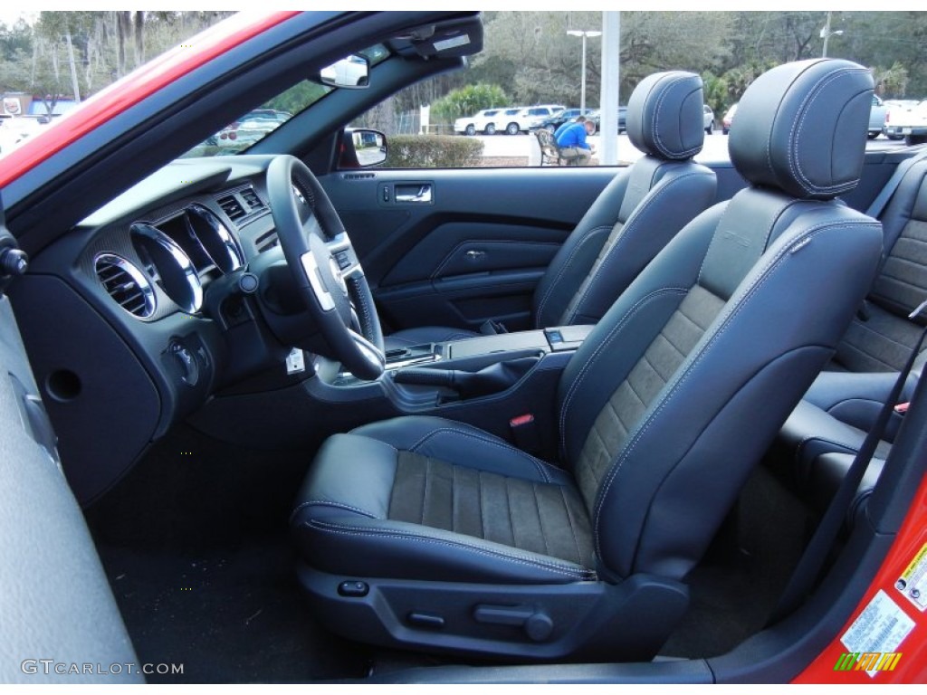 2013 Mustang GT/CS California Special Convertible - Race Red / California Special Charcoal Black/Miko-suede Inserts photo #7