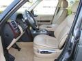 2008 Land Rover Range Rover Sand/Jet Interior Front Seat Photo